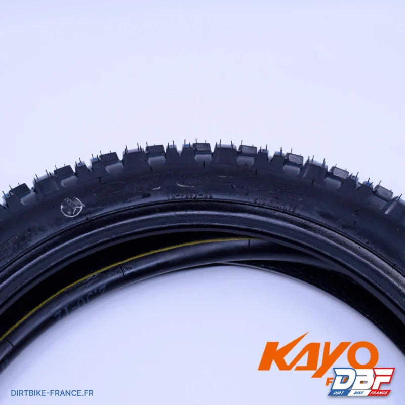 01// KIT PNEU CHAMBRE AV 2.75/12 KAYO, Dirt Bike France - Photo N°1
