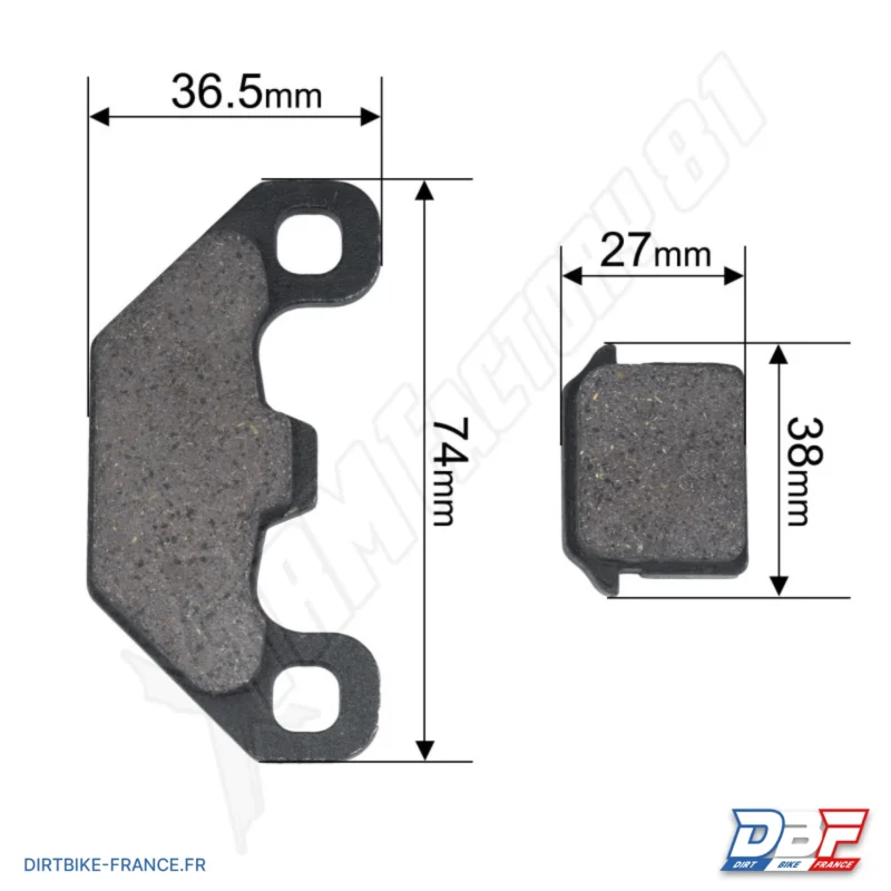 04// Plaquette de frein, Dirt Bike France - Photo N°1