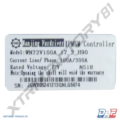07// BOITIER CONTROLER 72V 3000W NRJ 5000W, photo 2 sur Dirt Bike France