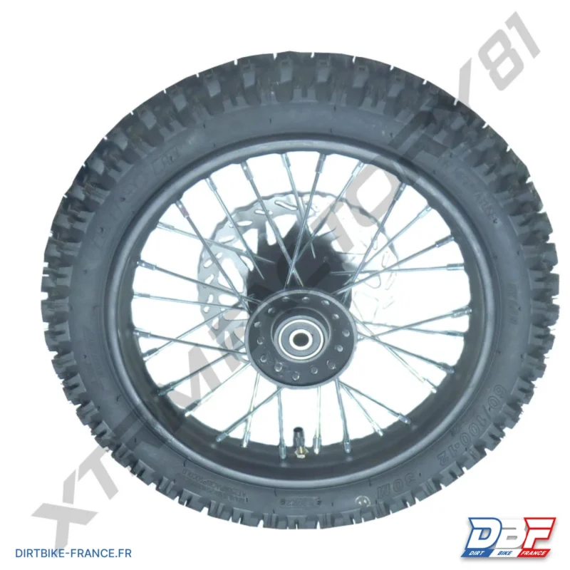 08// ROUE AVANT 12′ SX1100 JANTE+PNEU+CHAMBRE+DISQUE, Dirt Bike France - Photo N°1