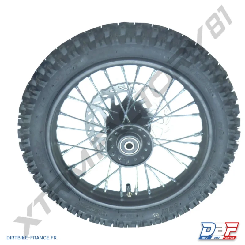 08// ROUE AVANT 12′ SX1100 JANTE+PNEU+CHAMBRE+DISQUE, Dirt Bike France - Photo N°3
