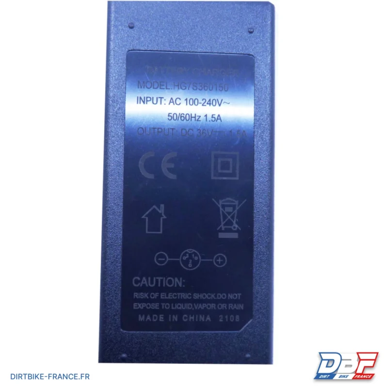 09// CHARGEUR LITHIUM/PLOMB 36V 1.5A QUAD/MOTO NRJ 1600W, Dirt Bike France - Photo N°5