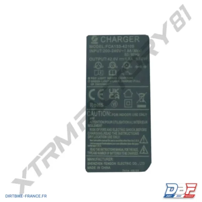 122// CHARGEUR 36V DRAISIENNE 2024 DX16/DX18, photo 1 sur Dirt Bike France
