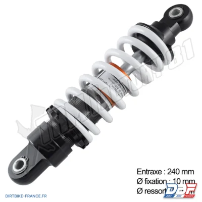 Amortisseur dirt BSE 90cc 240mm, photo 2 sur Dirt Bike France