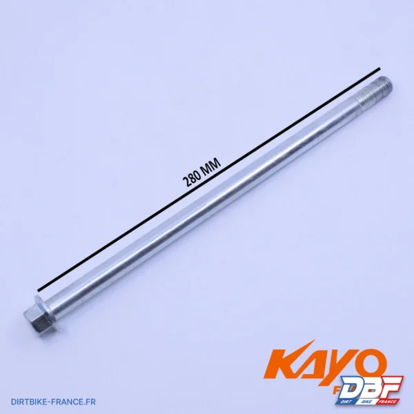 AXE BRAS OSCILLANT M14*280 KAYO A180, photo 1 sur Dirt Bike France