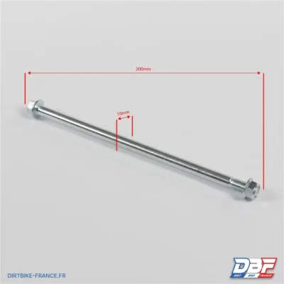 Axe de bras oscillant 200x10mm, photo 2 sur Dirt Bike France