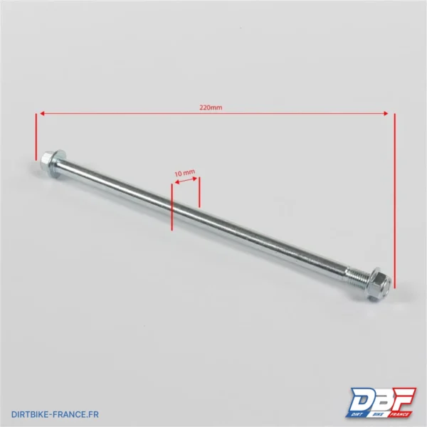 Axe de bras oscillant 220x10mm, photo 2 sur Dirt Bike France