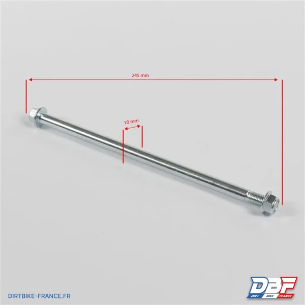 Axe de bras oscillant 245x10mm, photo 2 sur Dirt Bike France