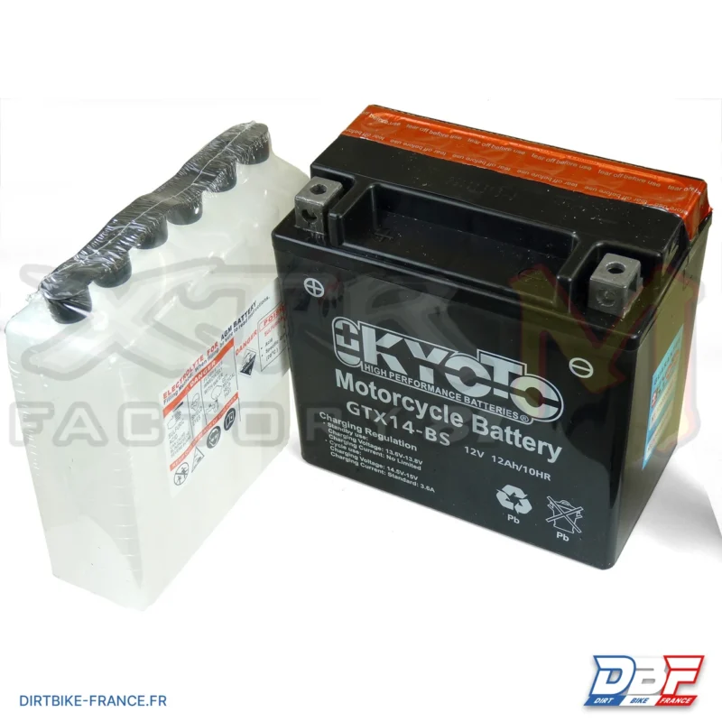 Batterie 12V 12Ah pour quad 550 Buyang et 300 EGL, Dirt Bike France - Photo N°1