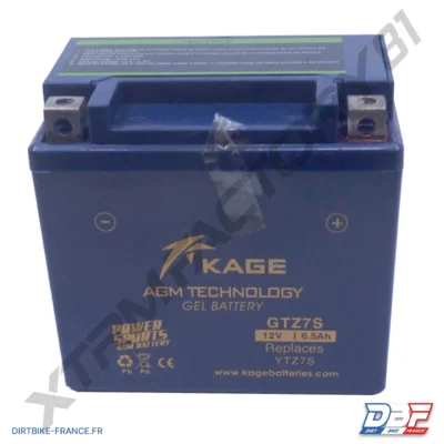Batterie 6.5 AH GTZ7-BS 150-250, photo 1 sur Dirt Bike France