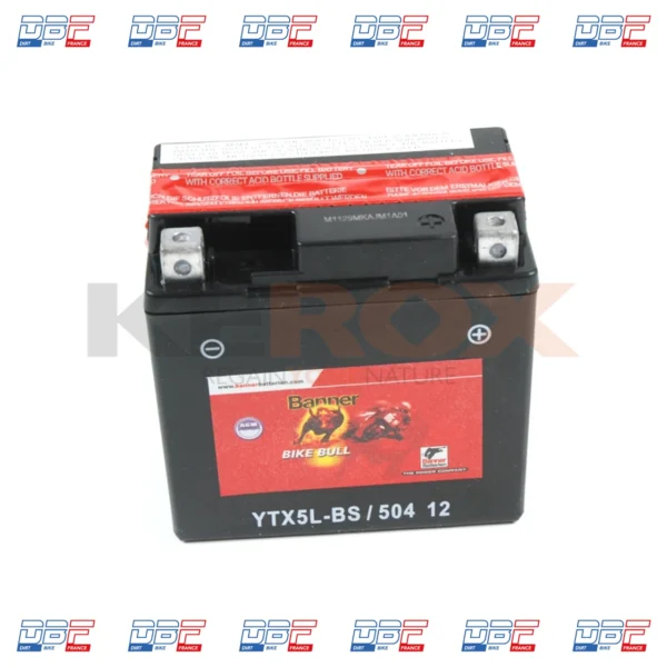 Batterie BANNER YTX5L-BS de Quad 110 et quad 125 Dirt Bike France