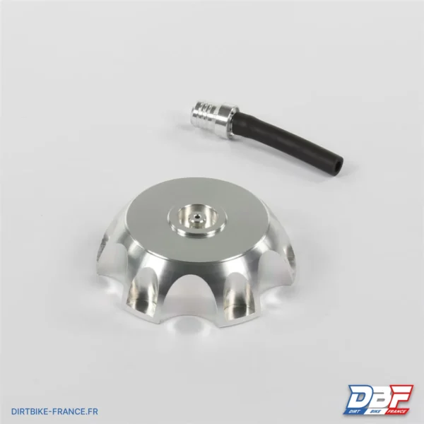 Bouchon de reservoir aluminium gris, photo 1 sur Dirt Bike France