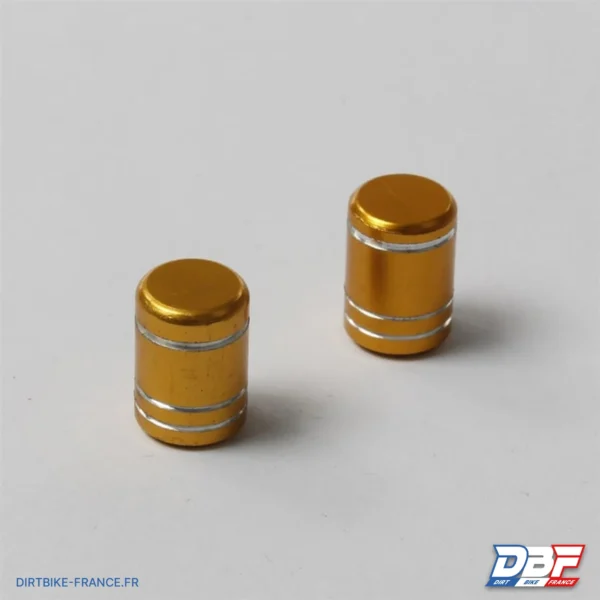 Bouchon de valve aluminium Or, photo 1 sur Dirt Bike France