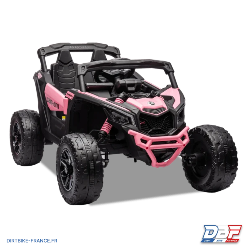 Buggy électrique enfant can am maverick utv Rose, Dirt Bike France - Photo N°1