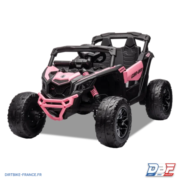 Buggy électrique enfant can am maverick utv Rose, photo 2 sur Dirt Bike France