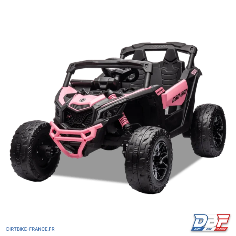 Buggy électrique enfant can am maverick utv Rose, Dirt Bike France - Photo N°2