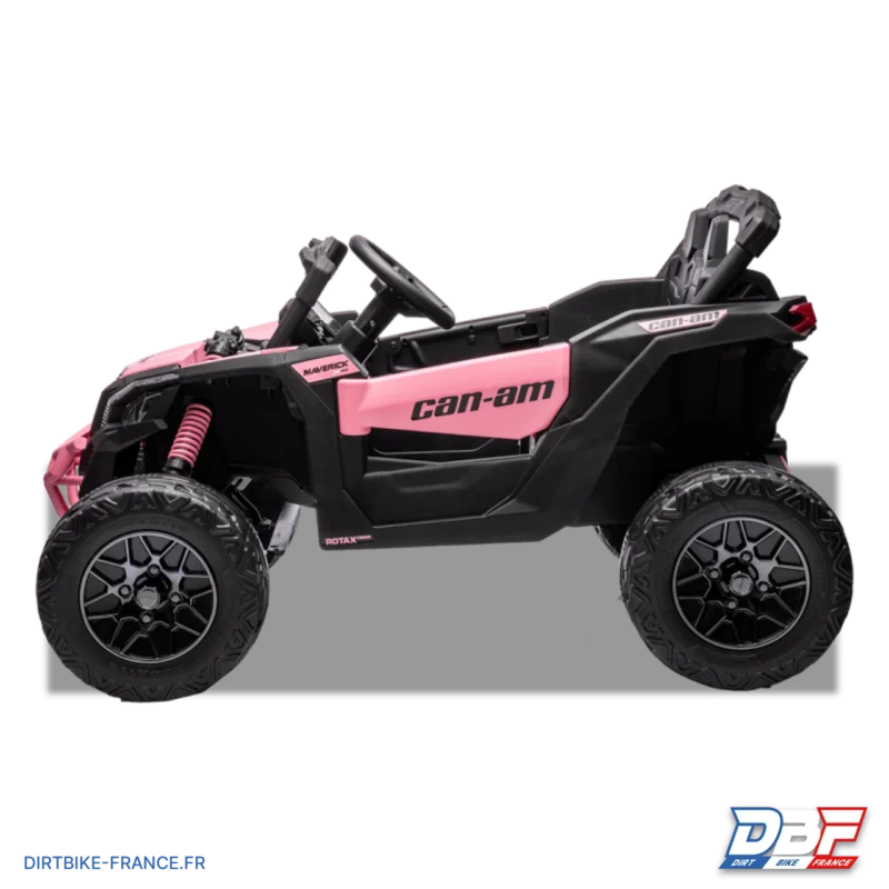 Buggy électrique enfant can am maverick utv Rose, Dirt Bike France - Photo N°5
