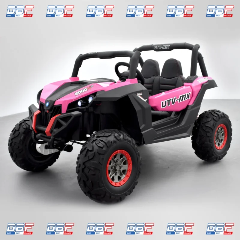 Buggy électrique enfant smx utv mx 4wd Rose, Dirt Bike France - Photo N°2