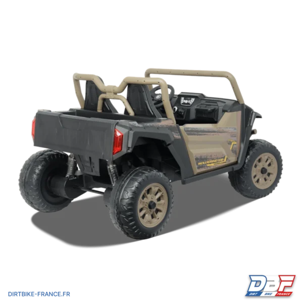 Buggy électrique enfant Yamaha Wolverine X2 Beige, photo 3 sur Dirt Bike France