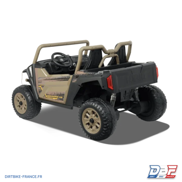 Buggy électrique enfant Yamaha Wolverine X2 Beige, photo 4 sur Dirt Bike France