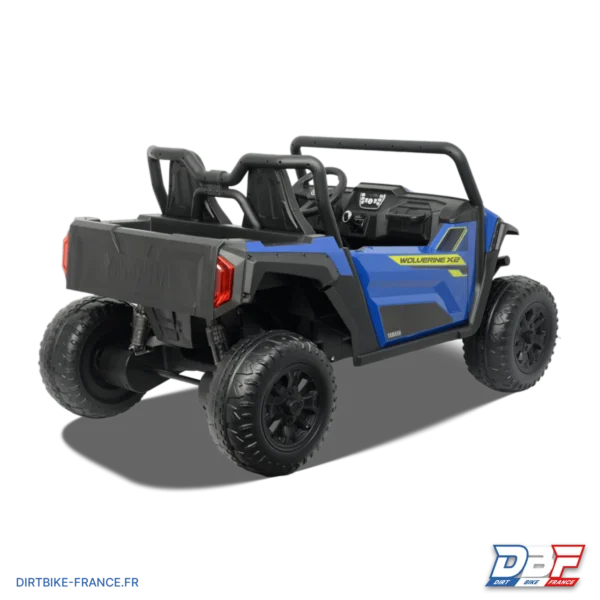 Buggy électrique enfant Yamaha Wolverine X2 Bleu, photo 4 sur Dirt Bike France
