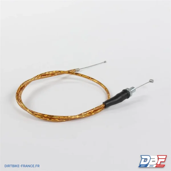 Cable d'accelerateur 850mm/1100mm Jaune, photo 1 sur Dirt Bike France