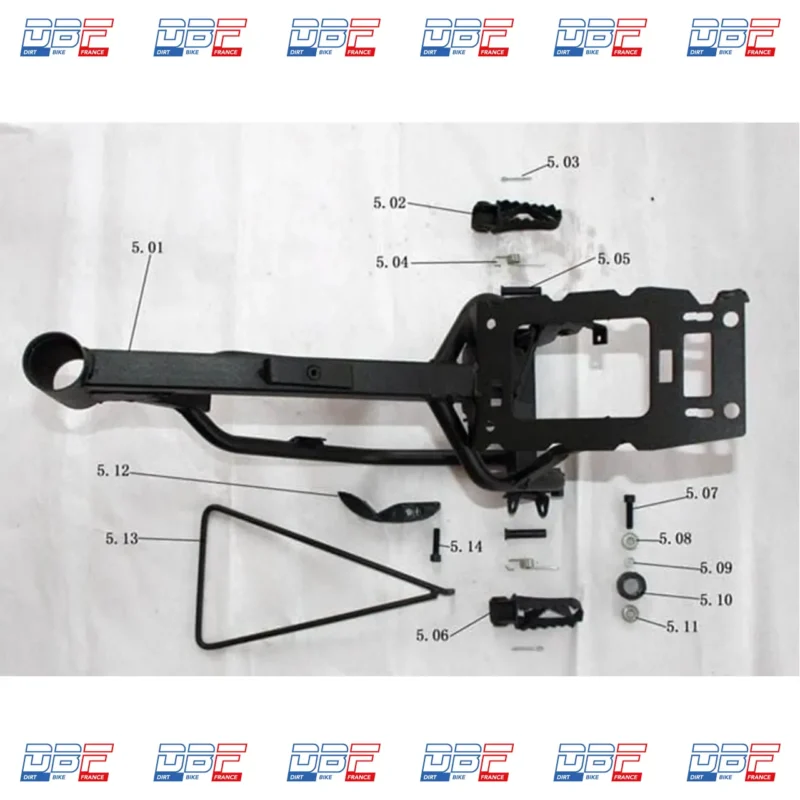 CALE PIEDS DROIT NRG 50 3.5cv, Dirt Bike France - Photo N°1