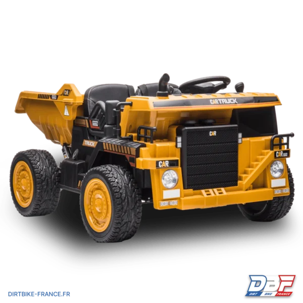 Camion de chantier électrique enfant xl avec benne 12v Orange, photo 1 sur Dirt Bike France