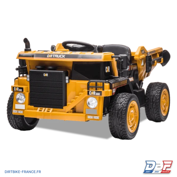 Camion de chantier électrique enfant xl avec benne 12v Orange, photo 2 sur Dirt Bike France