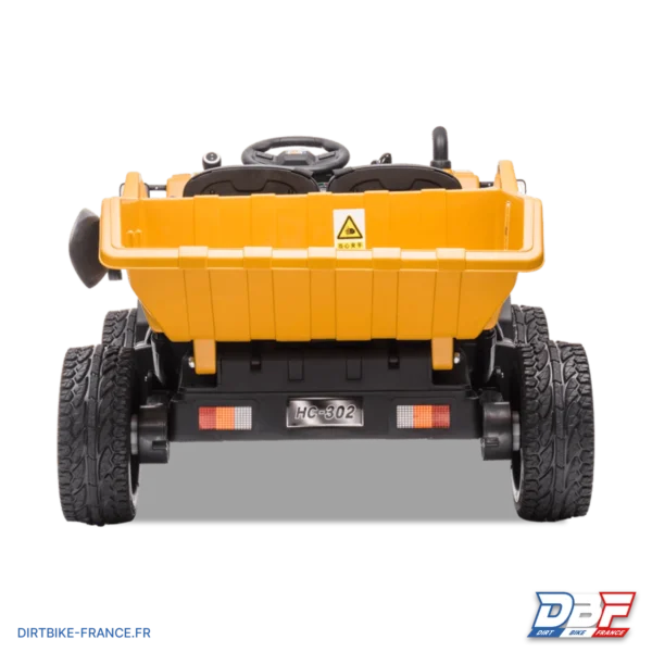 Camion de chantier électrique enfant xl avec benne 12v Orange, photo 4 sur Dirt Bike France