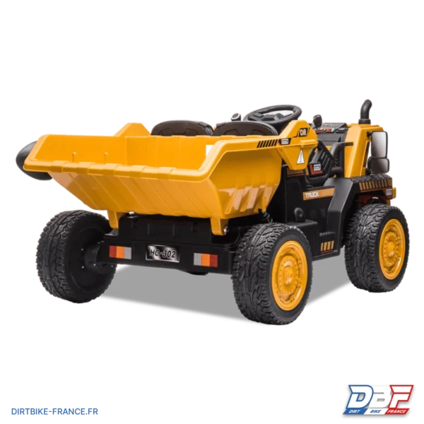 Camion de chantier électrique enfant xl avec benne 12v Orange, photo 5 sur Dirt Bike France