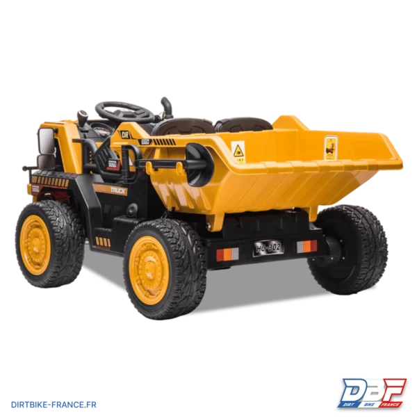 Camion de chantier électrique enfant xl avec benne 12v Orange, photo 7 sur Dirt Bike France
