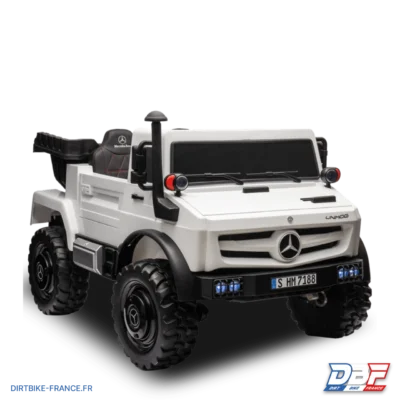 Camion électrique enfant mercedes unimog 12v Blanc, photo 1 sur Dirt Bike France