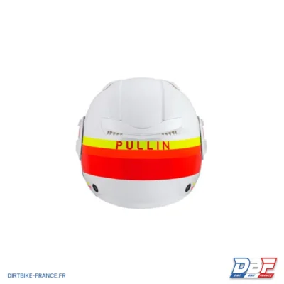Casque jet vintage PULL IN Open Face, Blanc, Rouge, Jaune, photo 2 sur Dirt Bike France