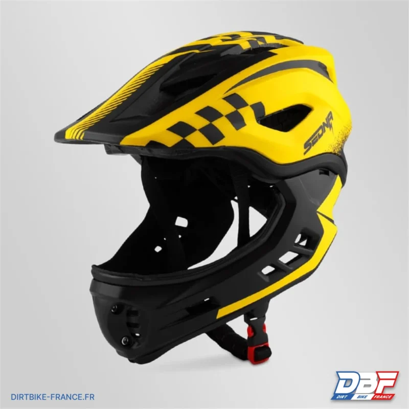 Casque sedna enfant 48-53cm Jaune, Dirt Bike France - Photo N°1