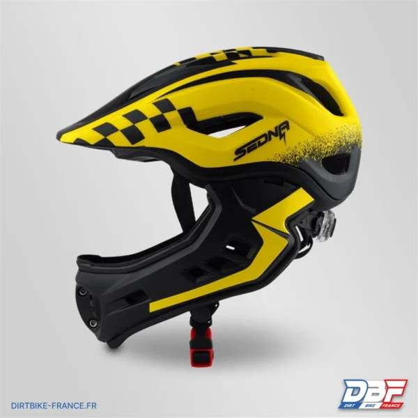 Casque sedna enfant 48-53cm Jaune, photo 3 sur Dirt Bike France