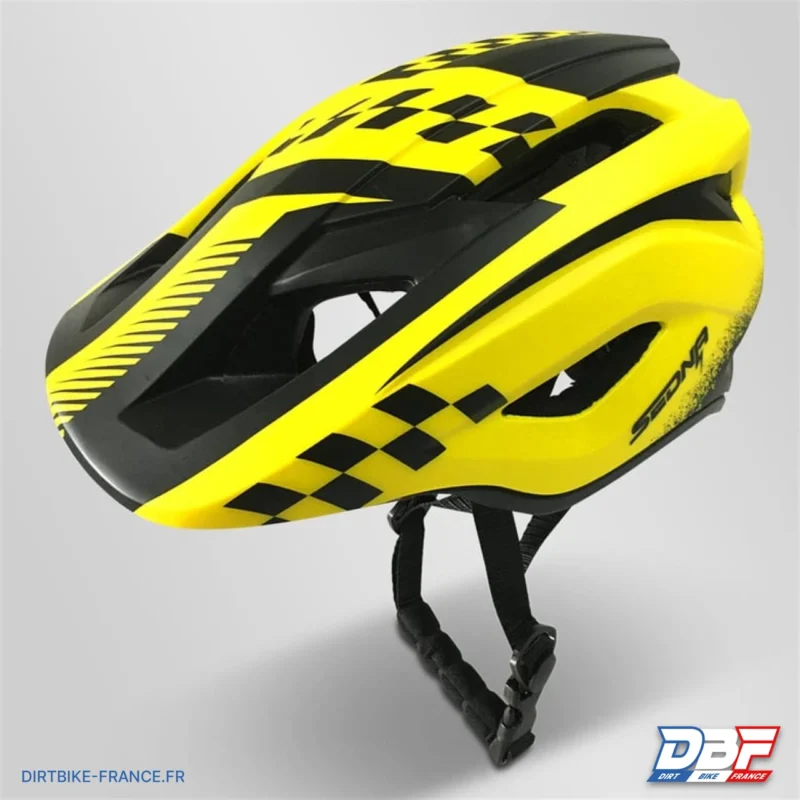 Casque sedna enfant 48-53cm Jaune, Dirt Bike France - Photo N°5