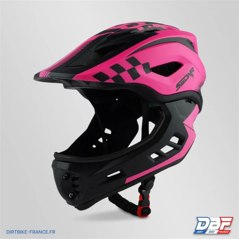 Casque sedna enfant 48-53cm Rose, Dirt Bike France - Photo N°1