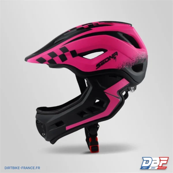 Casque sedna enfant 48-53cm Rose, photo 3 sur Dirt Bike France