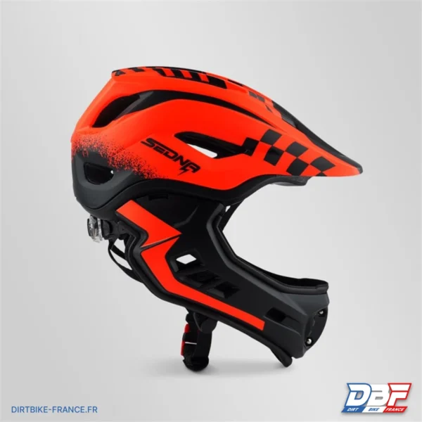 Casque sedna enfant 48-53cm Rouge, photo 2 sur Dirt Bike France