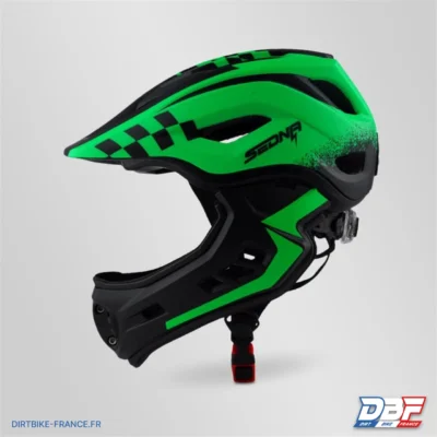 Casque sedna enfant 48-53cm Vert, photo 3 sur Dirt Bike France