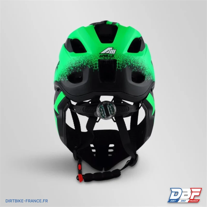 Casque sedna enfant 48-53cm Vert, Dirt Bike France - Photo N°4