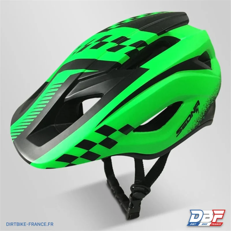 Casque sedna enfant 48-53cm Vert, Dirt Bike France - Photo N°5