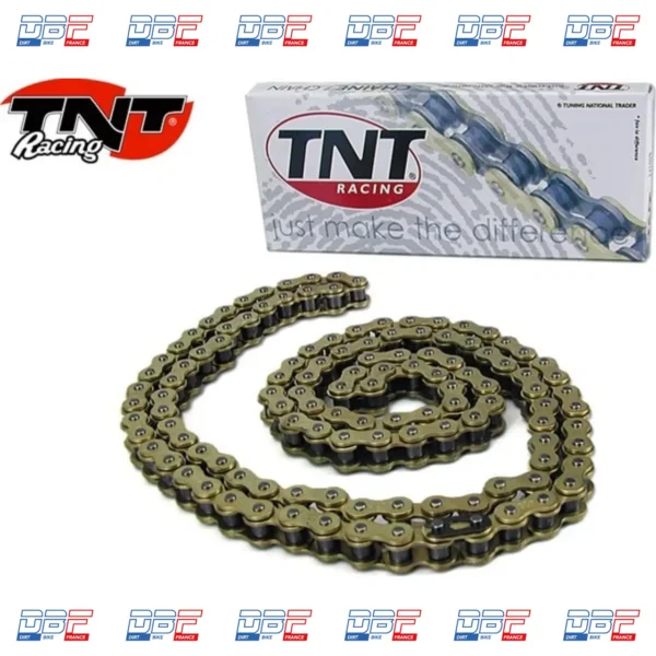 Chaine 420 renforcee or tnt 132 l, PIECES DETACHEES Dirt Bike France