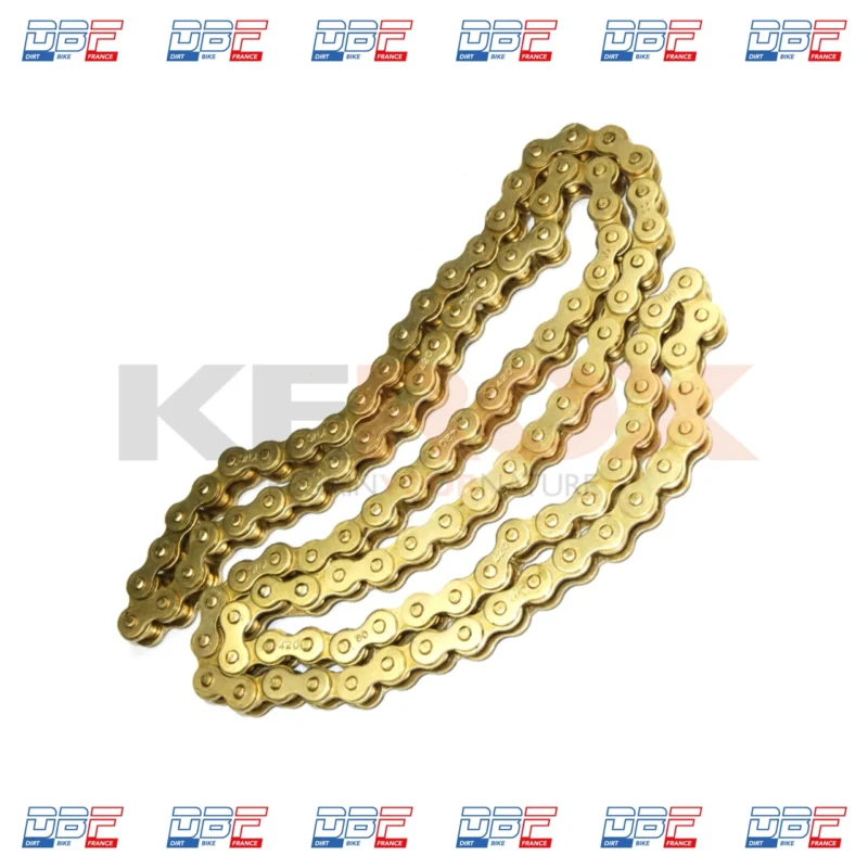 Chaine transmission KMC 420 – 96 maillons de Quad 110 et quad 125, Dirt Bike France - Photo N°1