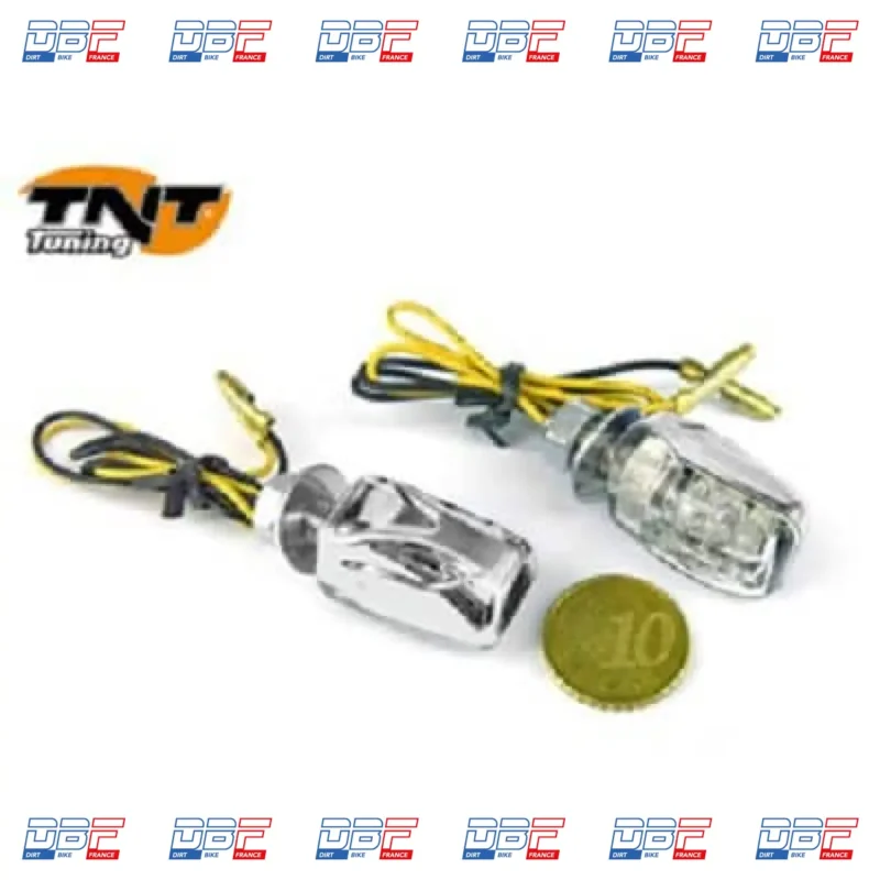 CLIGNOTANT HOMOLOG A LEDS SUR TIGE MICRO CARBONE, Dirt Bike France - Photo N°1