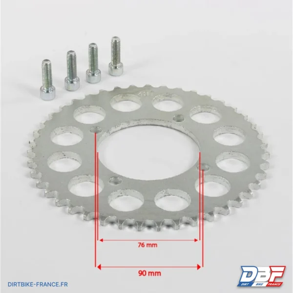 Couronne 420 43 dents, photo 2 sur Dirt Bike France