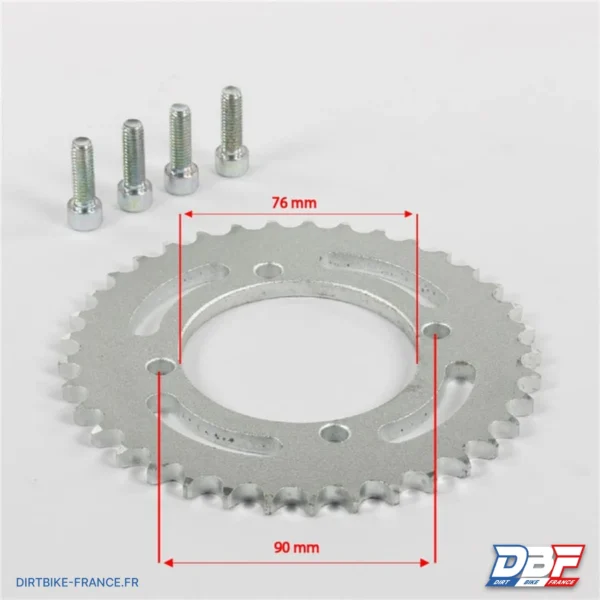 Couronne 428 37 dents, photo 2 sur Dirt Bike France
