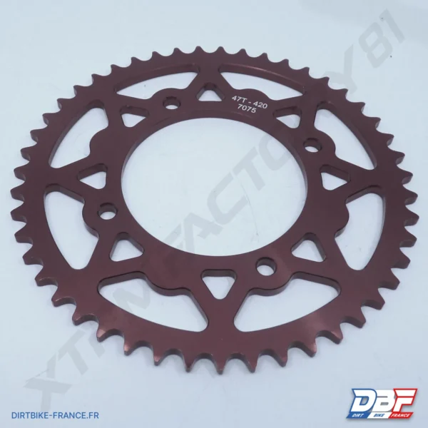 COURONNE ROUGE 420 47DENTS, photo 1 sur Dirt Bike France