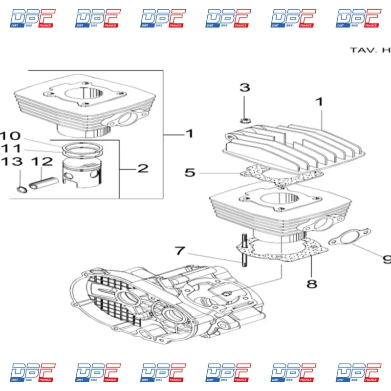 CYLINDRE NU NRG 50 3.5v, Dirt Bike France - Photo N°1